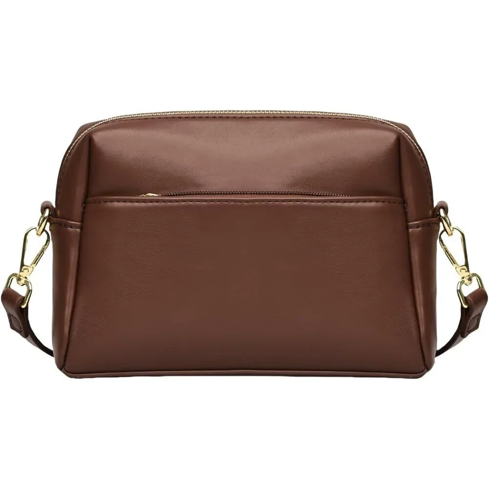 Vegan Leather Crossbody Bag Women Small Organizer Travel Purse